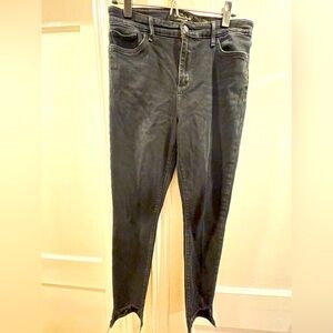 Lucky Brand Bridgette Skinny Black Raw hem jeans size 29/8A